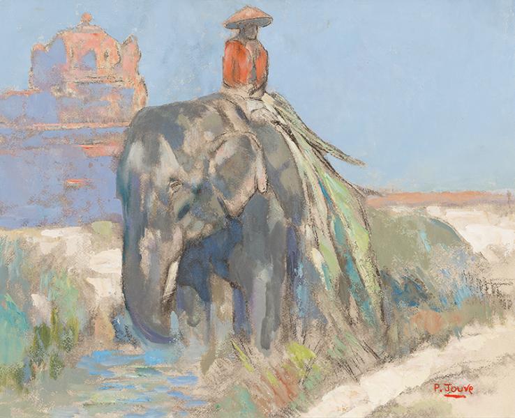 Éléphant à Hué, Annam, 1923 Paul JOUVE