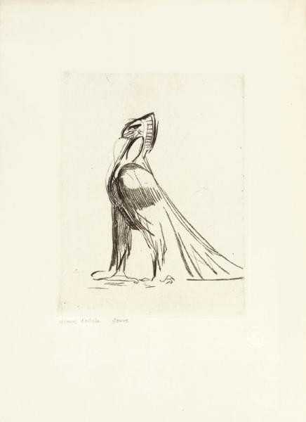 Aigle de profil, c. 1910