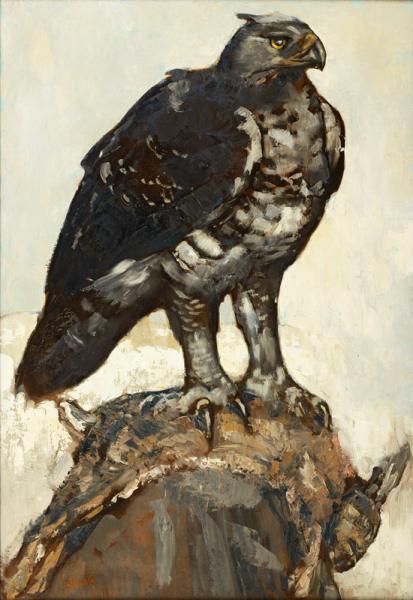 Aigle et lièvre, c.1925