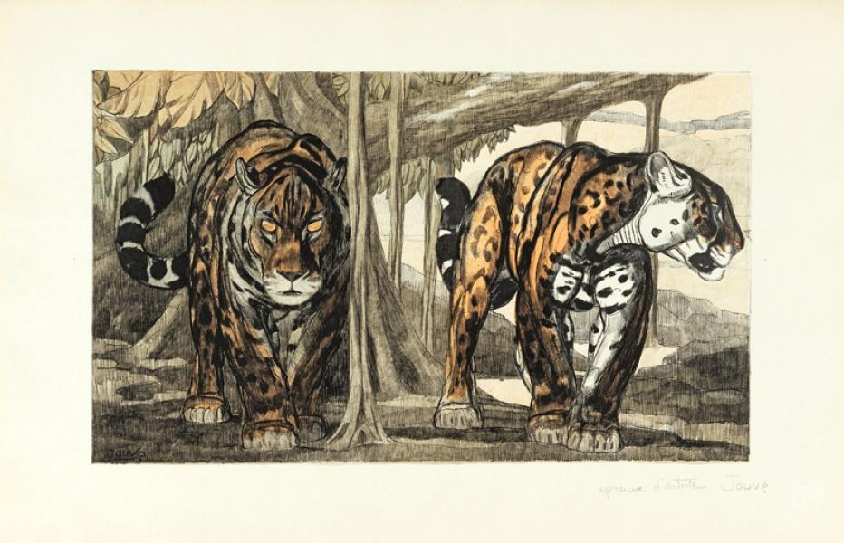 Deux jaguars, c. 1948