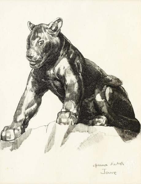 Jeune panthère assise, c. 1948