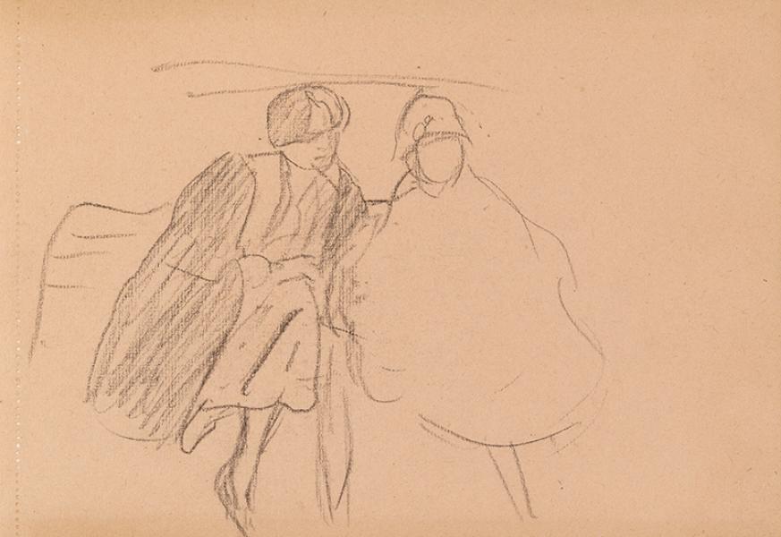 Sur le banc (Arcachon), circa 1920