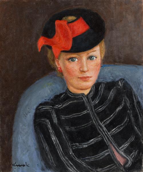 Portrait d'Henriette au chapeau