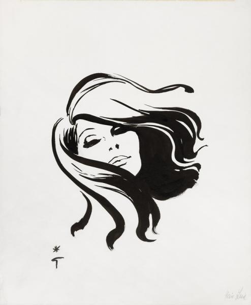 Belle brune René GRUAU