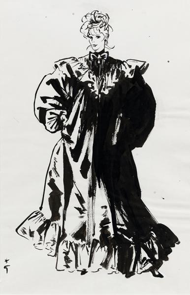 Robe bouffante, maison Crahay René GRUAU