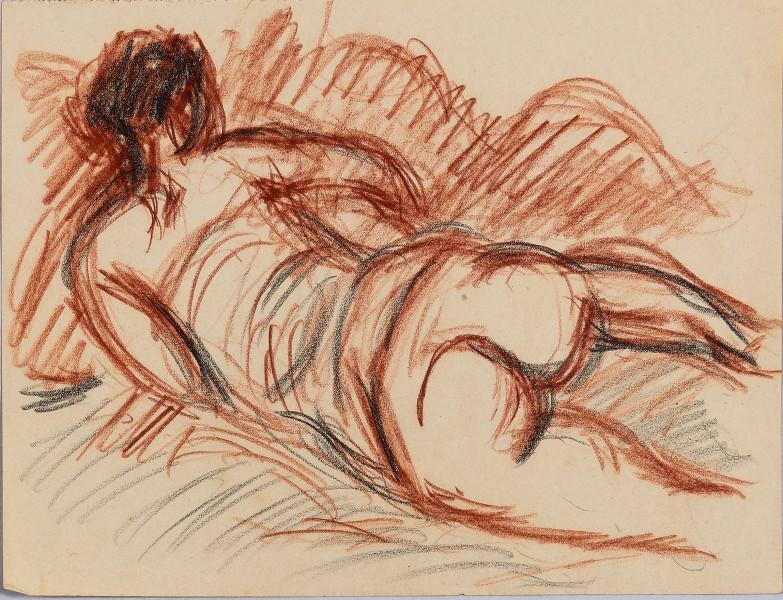 Femme nue, croupe