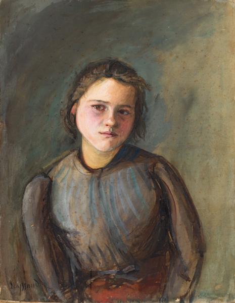 Portrait de jeune fille, vers 1896 René SEYSSAUD