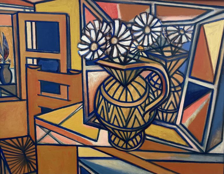 Nature morte, marguerites dans un pichet, juillet 1973 Georges-Henri PESCADERE