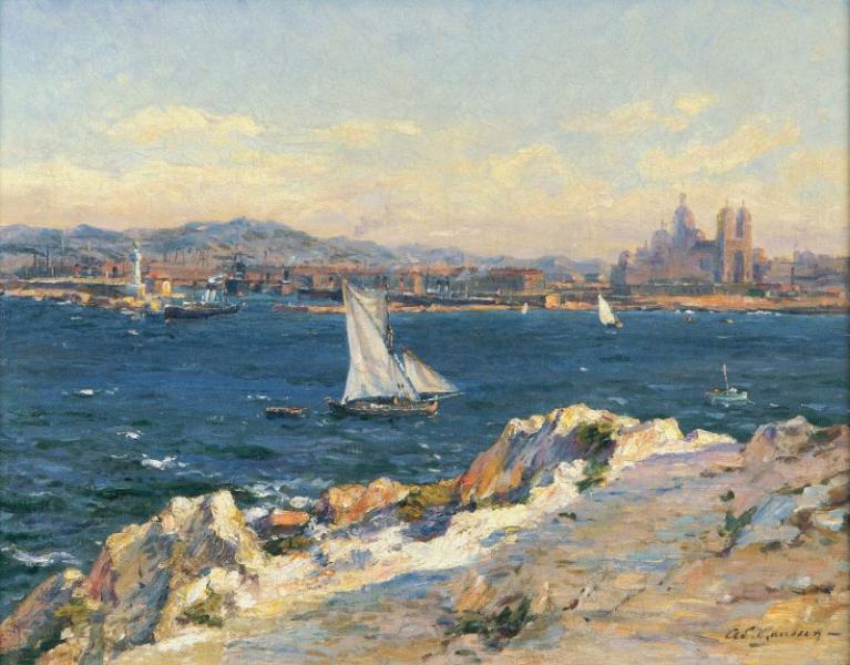 Marseille vue des îles Adolphe GAUSSEN