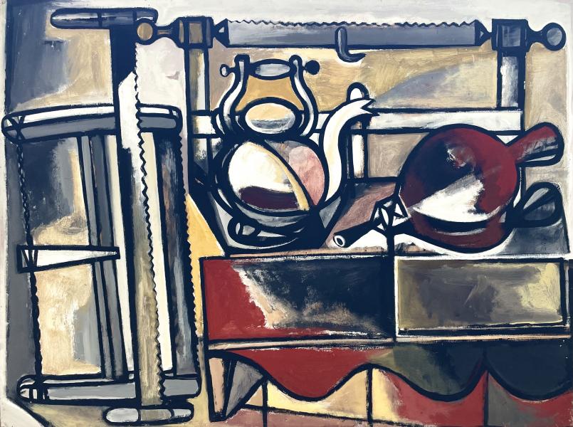 Nature morte cafetière, soufflet, août 1976 Georges-Henri PESCADERE