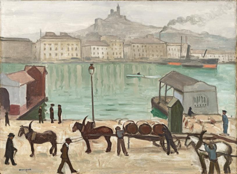 Marseille, le port, Notre-Dame-de-la-Garde, 1915-1916 Albert MARQUET