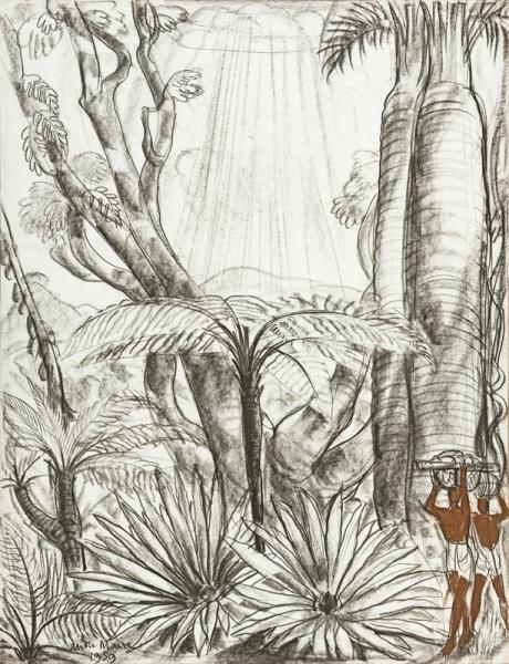 Madagascar, personnages sous le baobab