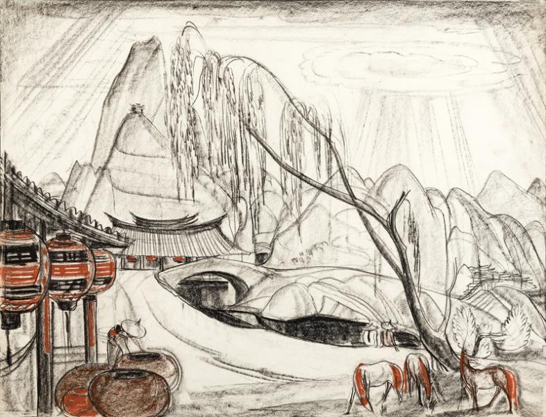 Vietnam, lanternes, pont et chevaux