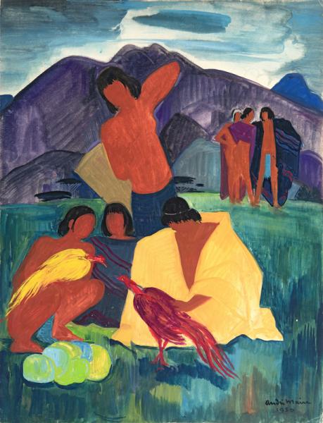 Vietnam, peuple des Hauts Plateaux et volatiles, 1950