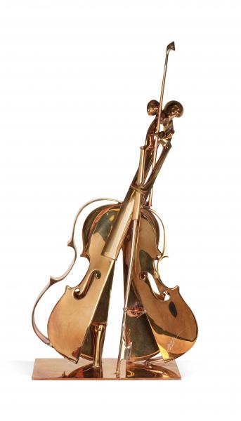 Sans titre (violon doré), 2004  ARMAN