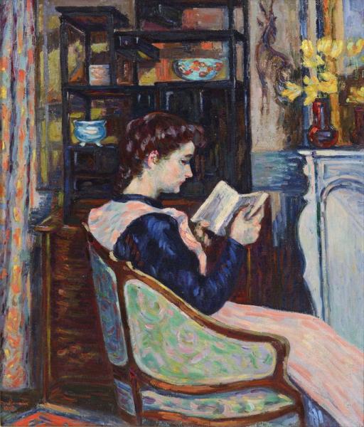 Mademoiselle Guillaumin lisant, 1907.