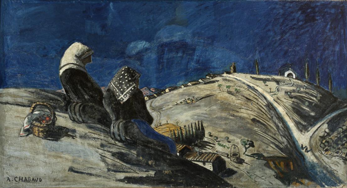 Femmes en méditation sur la colline, 1909-1925 Auguste CHABAUD