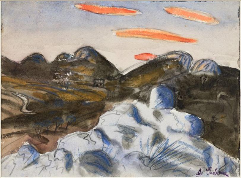 Mazet dans les Alpilles, 1909 Auguste CHABAUD