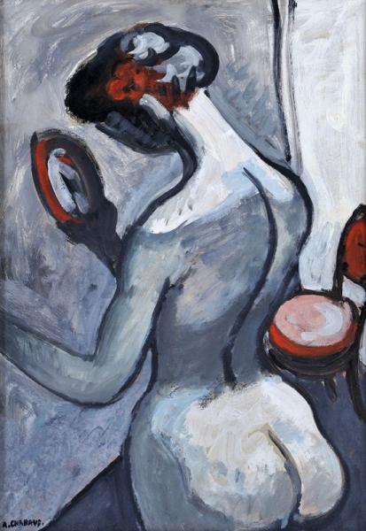 Nu au miroir, 1907.