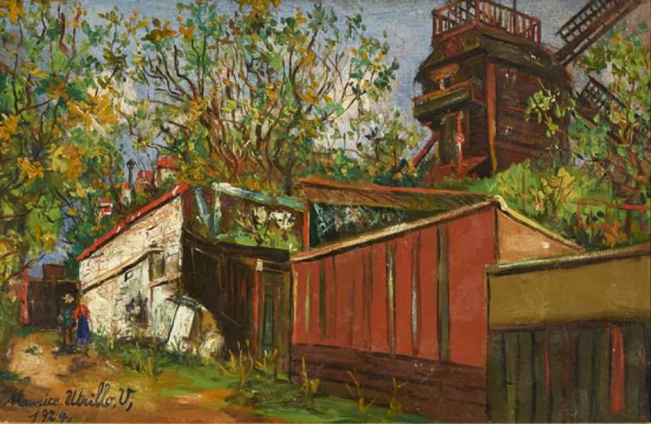 Moulin de la Galette à Montmartre, 1924 Maurice UTRILLO