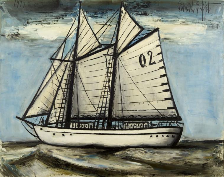 Le Ketch, Seute Deern, navire école allemand, 1995 Bernard BUFFET