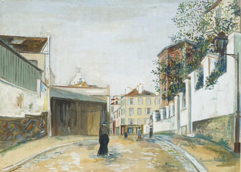 Rue Norvins, Montmartre, circa 1920-22