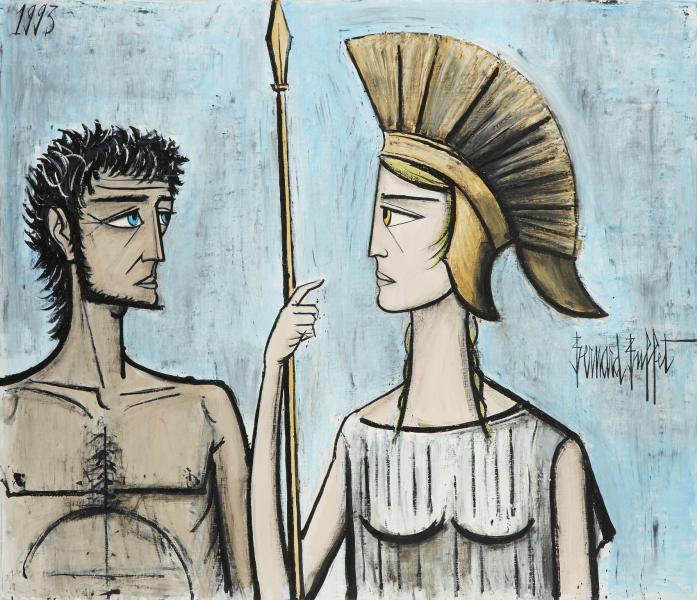 Ulysse et Athéna, 1993 Bernard BUFFET