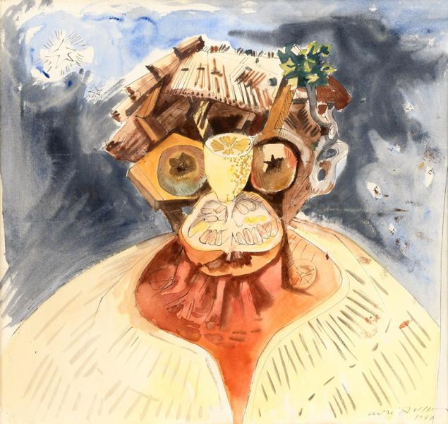 TÊTE DE PAYSAN À FRELUC (HOMMAGE À ARCIMBOLDO), 1940