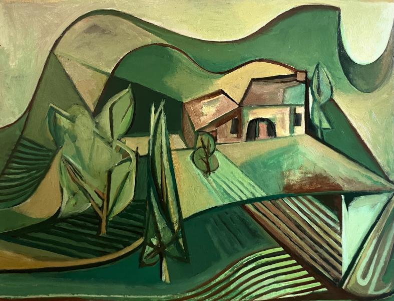 Paysage Alpes de Haute Provence, juin 1979 Georges-Henri PESCADERE