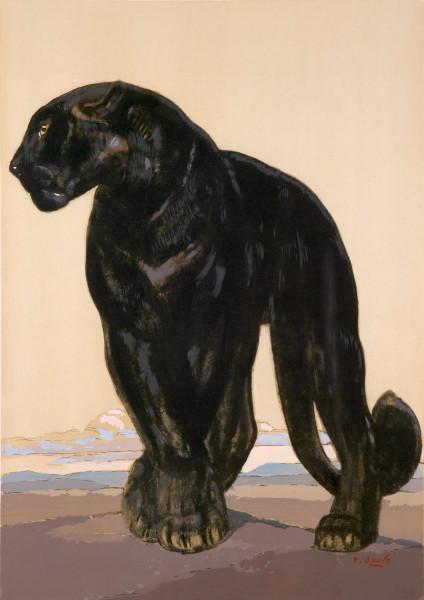 Panthère noire debout, c. 1929