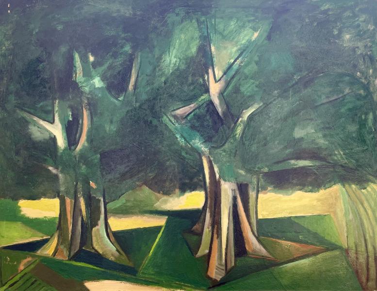 Troncs, feuillages, août 1982 Georges-Henri PESCADERE