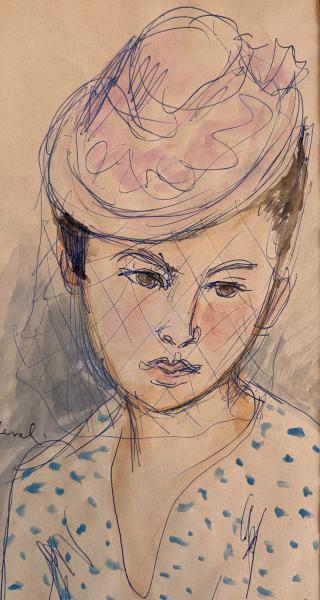 Femme à la voilette Pierre DEVAL