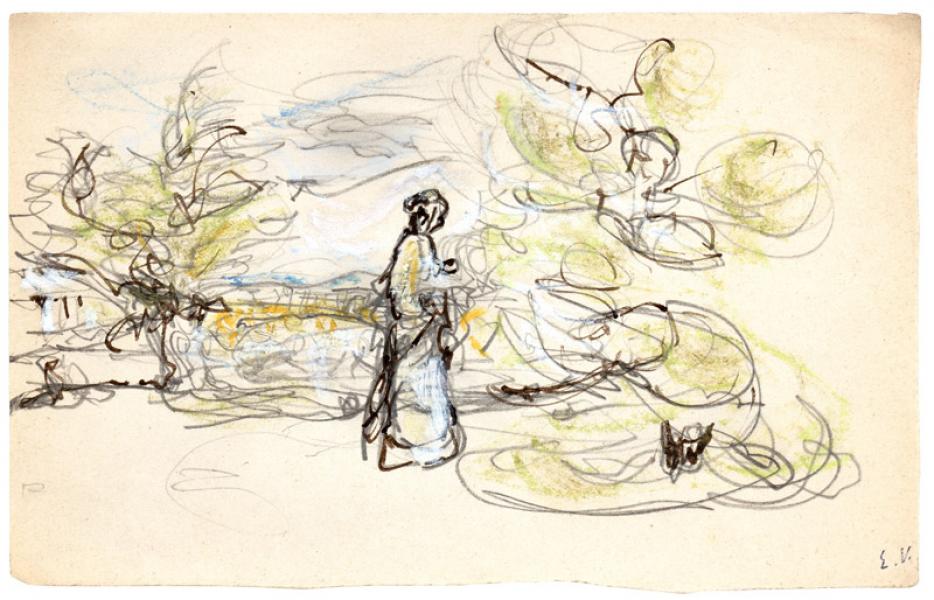 Femme au jardin, 1908 Edouard VUILLARD