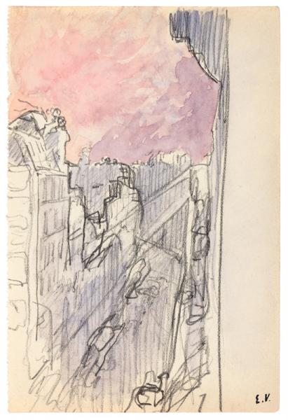 Le crépuscule rue de Calais, 1928