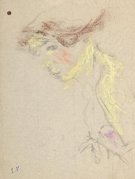 Le modèle de profil, vers 1916 Edouard VUILLARD
