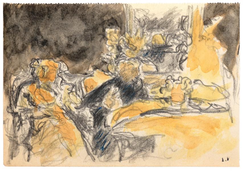Le Salon du Clos Cézanne, le soir, c. 1920-1924 Edouard VUILLARD