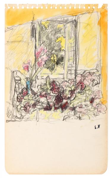 Les fleurs sur la cheminée de la chambre de Vuillard, c. 1932-1935 Edouard VUILLARD