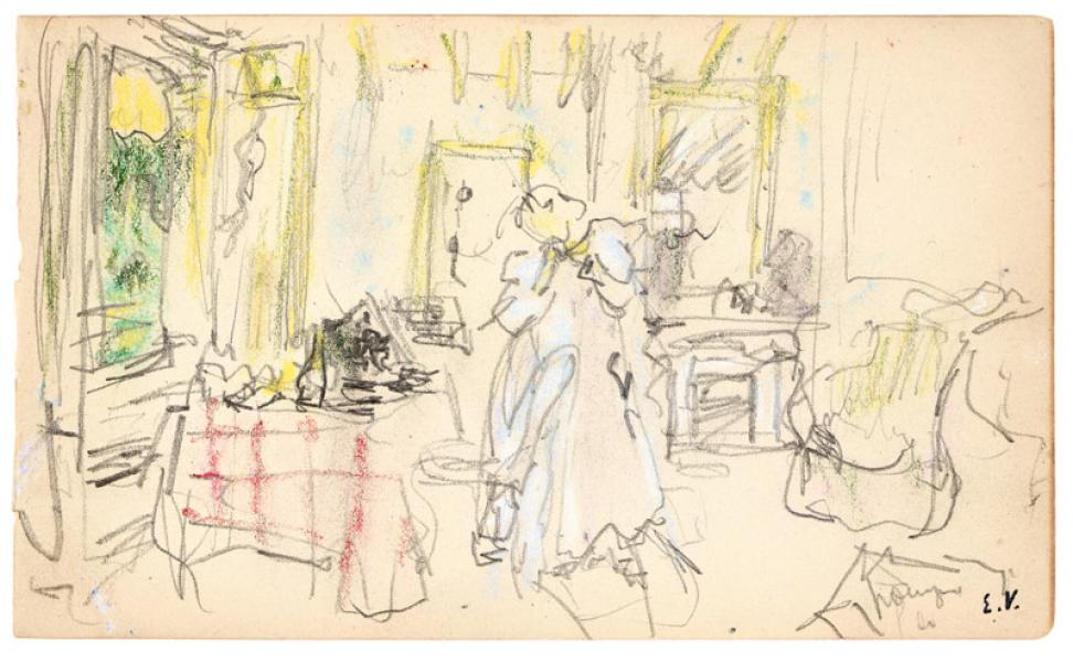 Lucie Hessel à la villa "Les Etincelles", 1902 Edouard VUILLARD