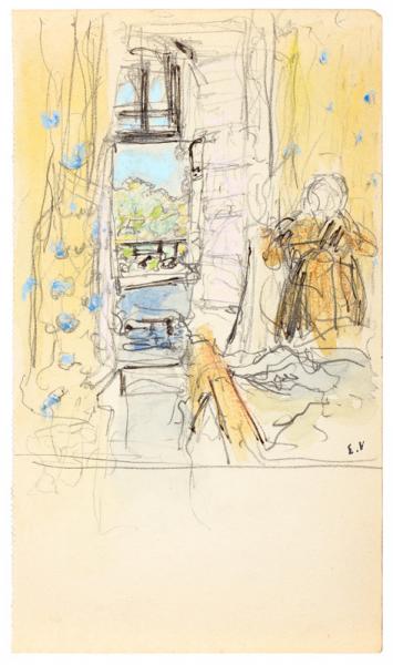Madame Vuillard dans sa chambre à la Closerie des Genêts (Vaucresson), c.1920-1924
