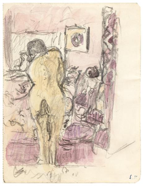 Nu dans la chambre de Vuillard, 1909-1910. Edouard VUILLARD