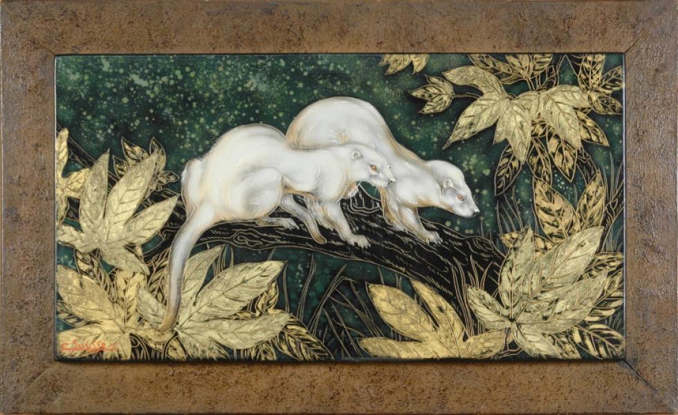 Furets dans les feuillages, circa 1935
