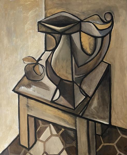 Nature morte sur les tomettes, octobre 1979 Georges-Henri PESCADERE