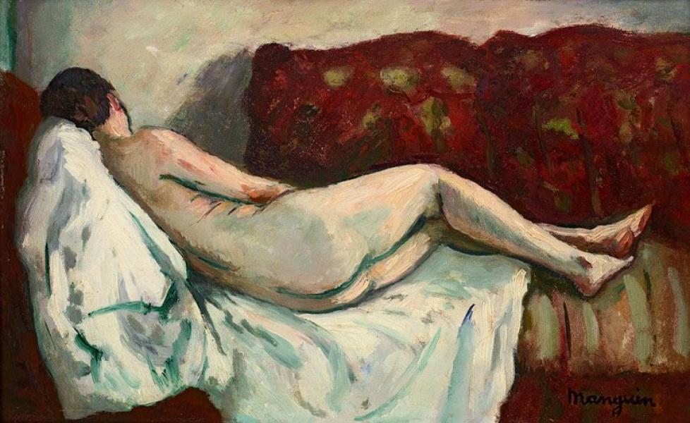 Dormeuse, dernier nu de Jeanne, 1931. Henri MANGUIN