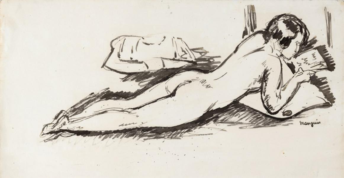 Femme nue lisant, 1924 Henri MANGUIN