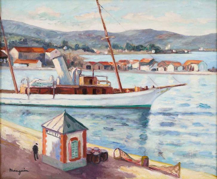 Saint Tropez, l'ancien bureau du port, été-automne 1927