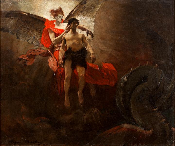Caïn et Lucifer, 1883 Henri MARTIN