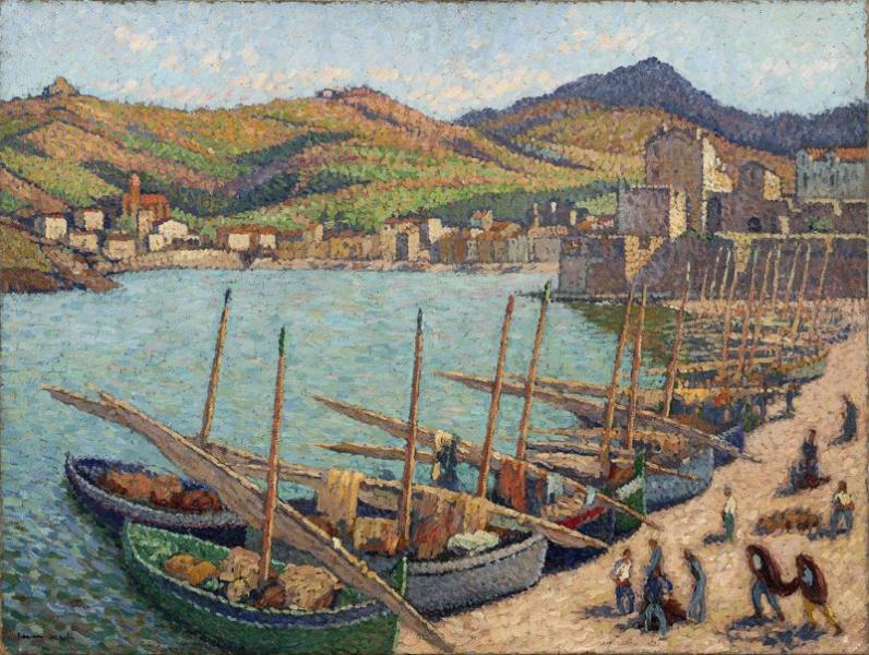 Le Port de Collioure. Henri MARTIN