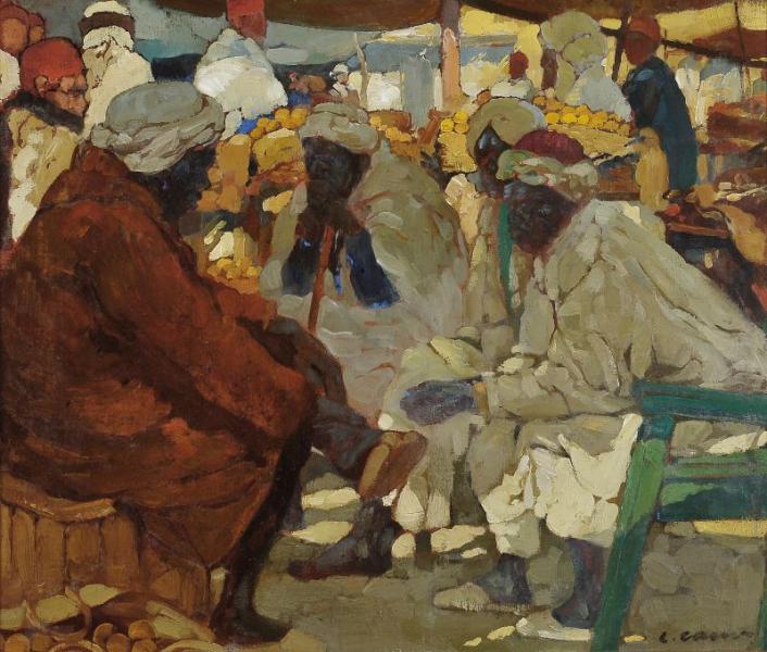 Marché, Afrique du Nord Léon CAUVY