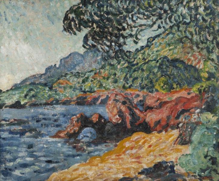 Les rochers rouge à Anthéor, 1904.