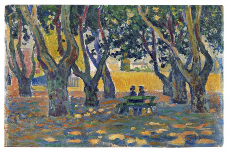 La place des Lices, Saint-Tropez, c. 1893